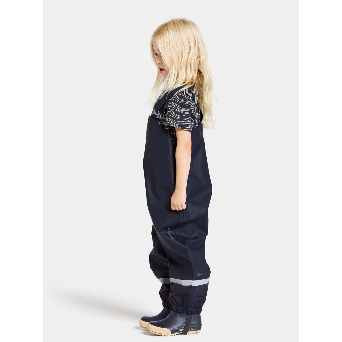 Didriksons Dětské kalhoty do deště Plaskeman navy
