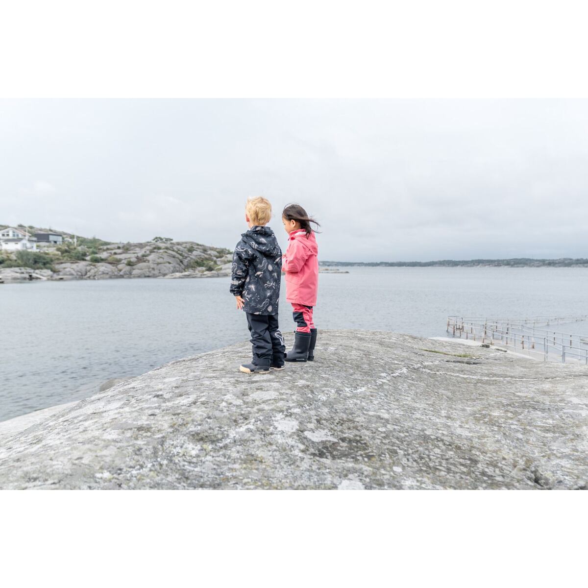 Didriksons Dětská nepromokavá bunda Norma dusty azalea - ROSTOUCÍ
