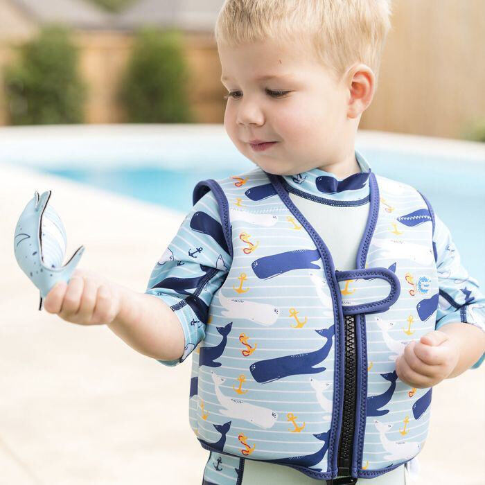 Splash About Dětská plovací vesta Go Splash Moby Anchor s bezpečnostním páskem