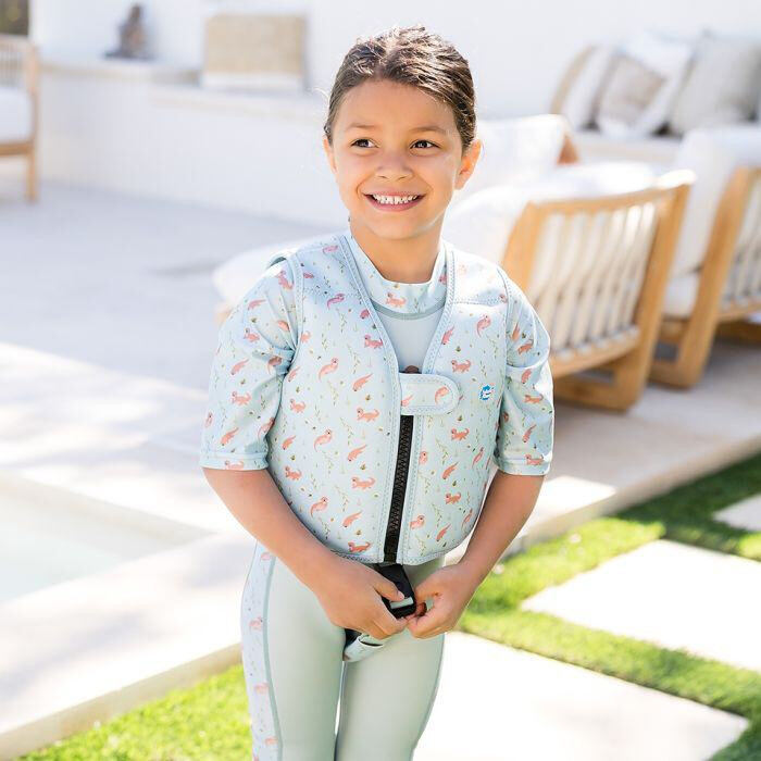 Splash About Dětská plovací vesta Go Splash Playful Otters s bezpečnostním páskem