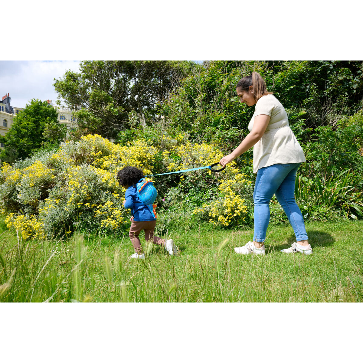 LittleLife Dětský batoh s bezpečnostním vodítkem triceratops 2 l