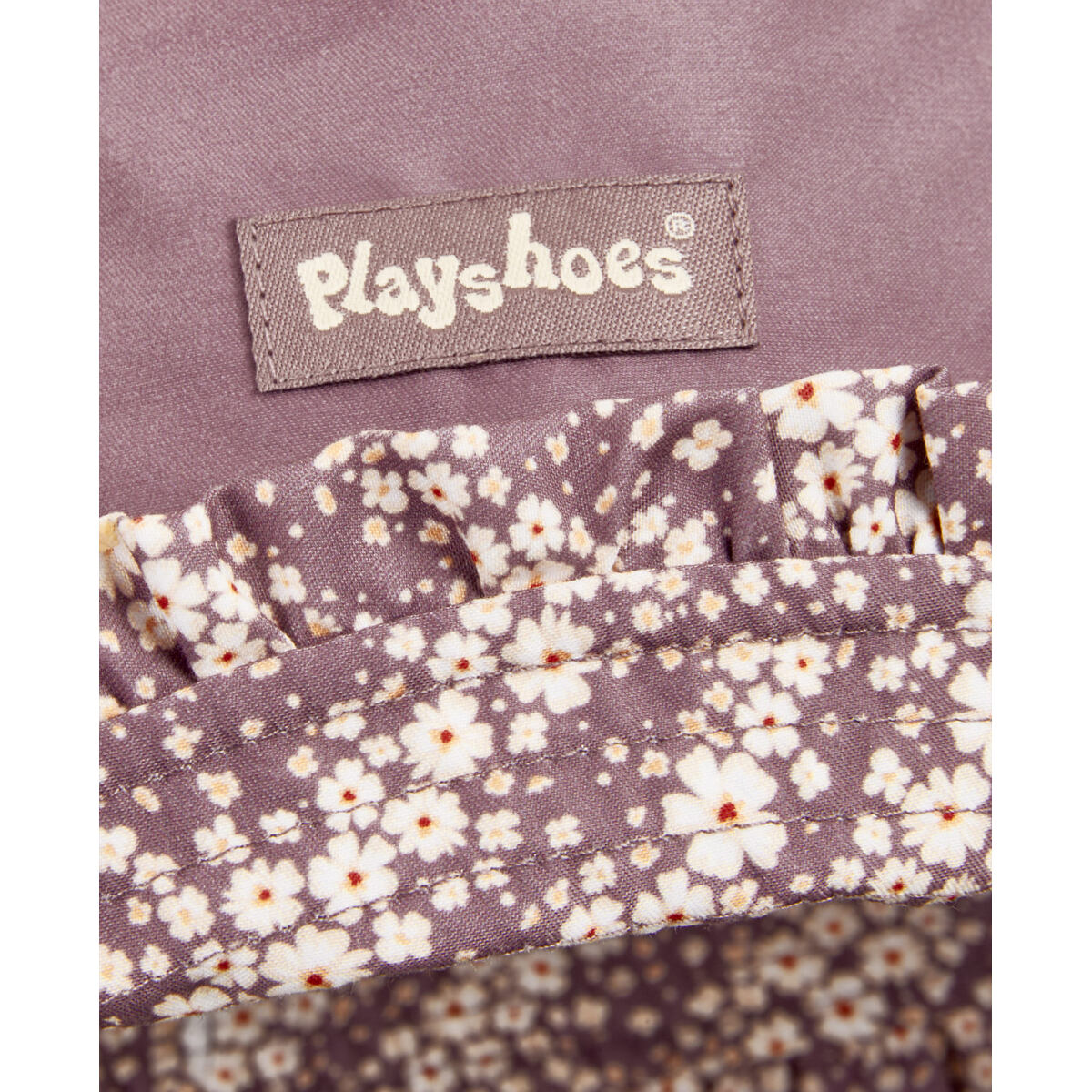Playshoes Dětský UV klobouk Flowers oboustranný - violet