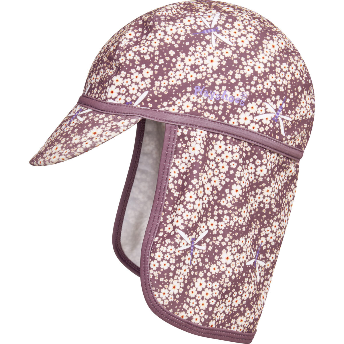 Playshoes Dětská UV kšiltovka Flowers - violet