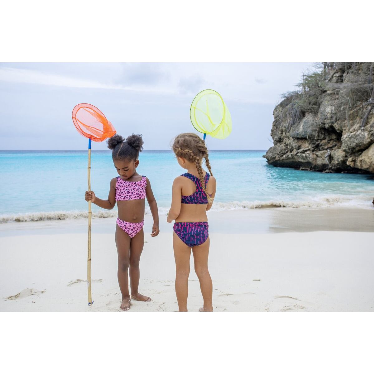 Playshoes Dívčí plavky s UV dvojdílné Leo - pink