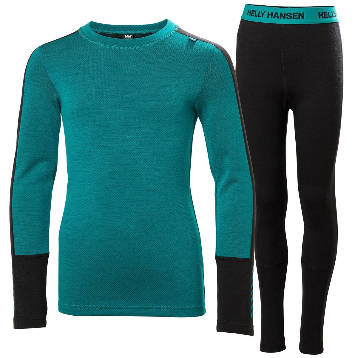 Helly Hansen Juniorské termoprádlo JR LIFA® Merino Midweight set - green