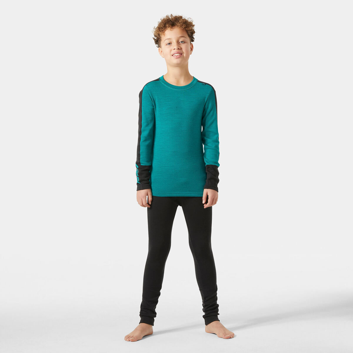 Helly Hansen Juniorské termoprádlo JR LIFA® Merino Midweight set - green
