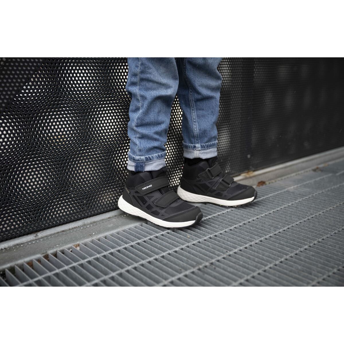 Viking Dětské boty Veme Reflex mid GTX 2V black