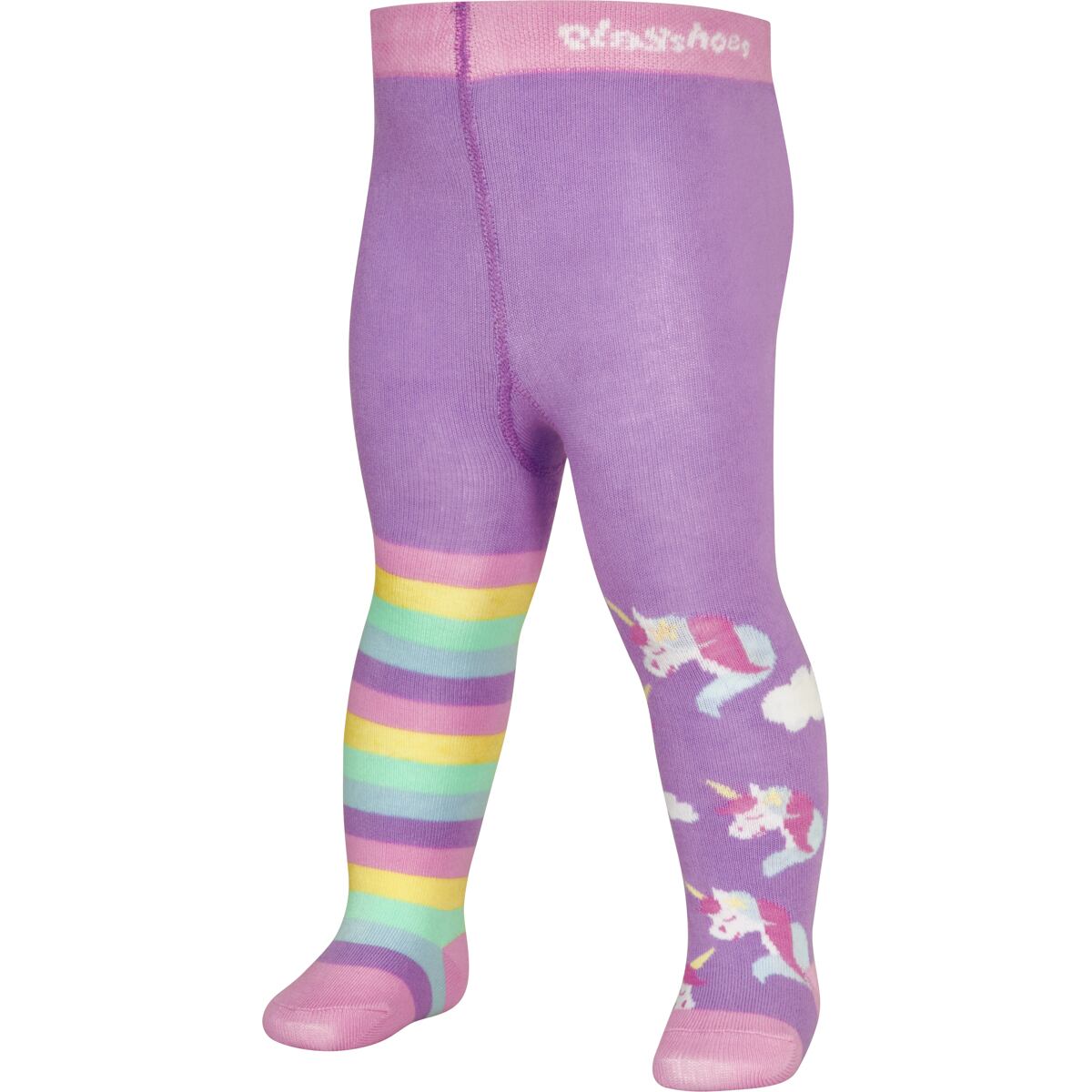 Playshoes Dětské punčocháče lilac/light-pink - double pack