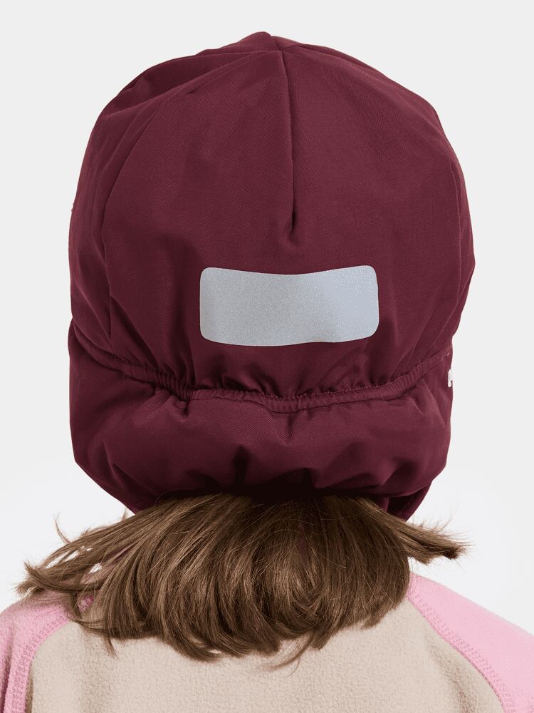 Didriksons Dětská zimní čepice Biggles anemon red