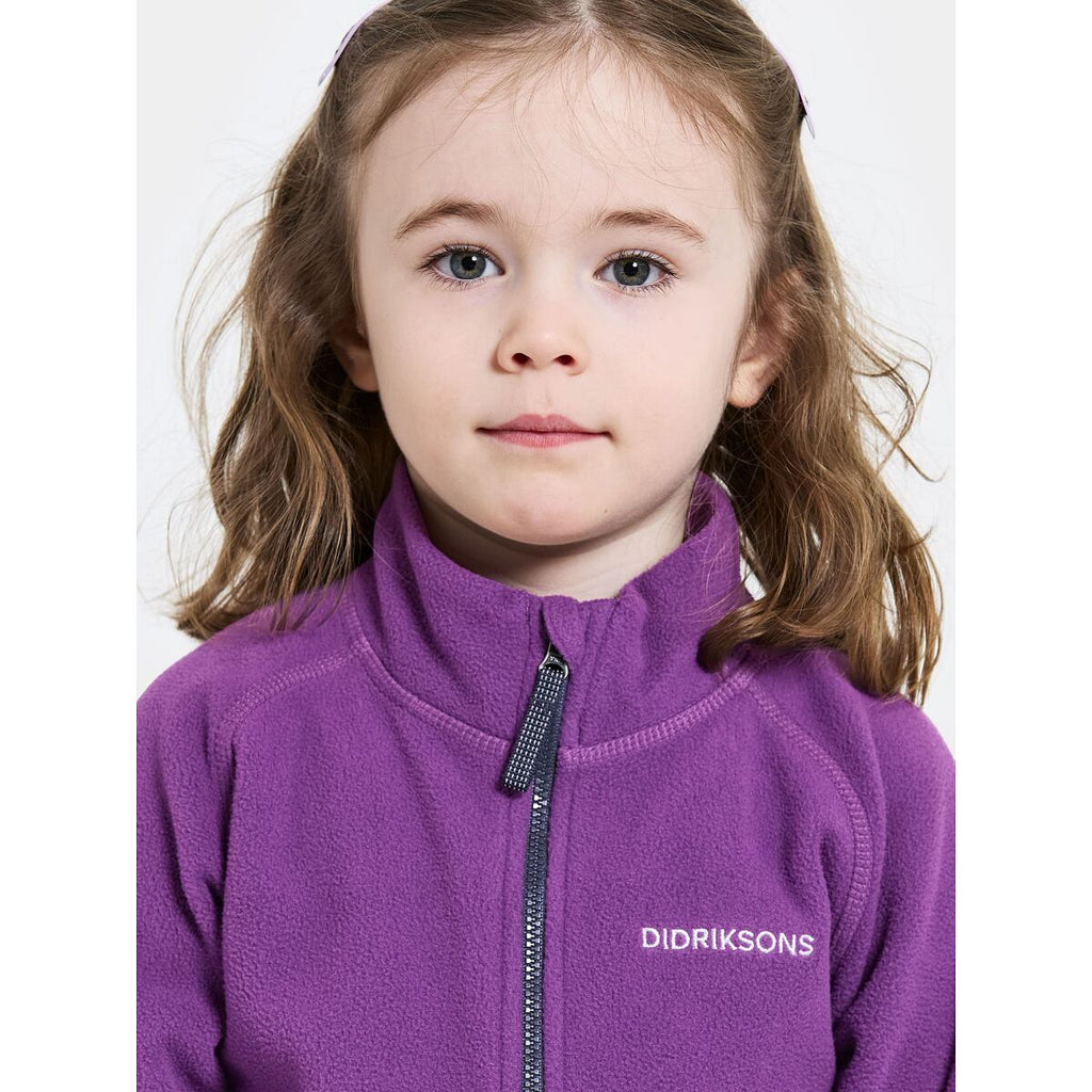 Didriksons Dětská fleecová mikina Monte royal purple