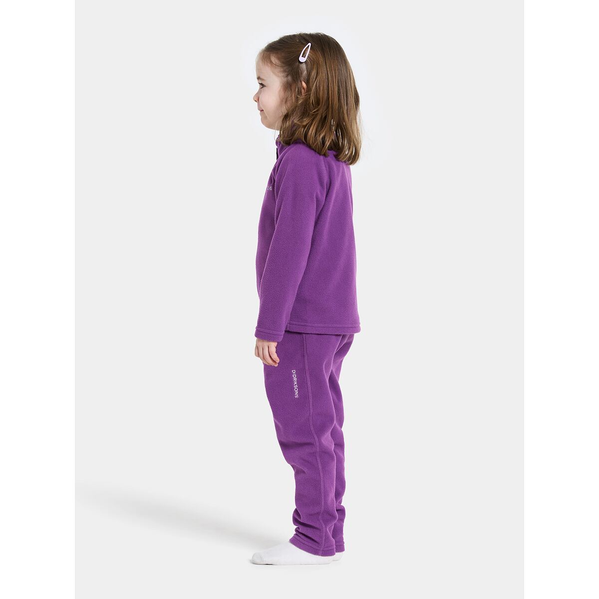 Didriksons Dětská fleecová mikina Monte royal purple
