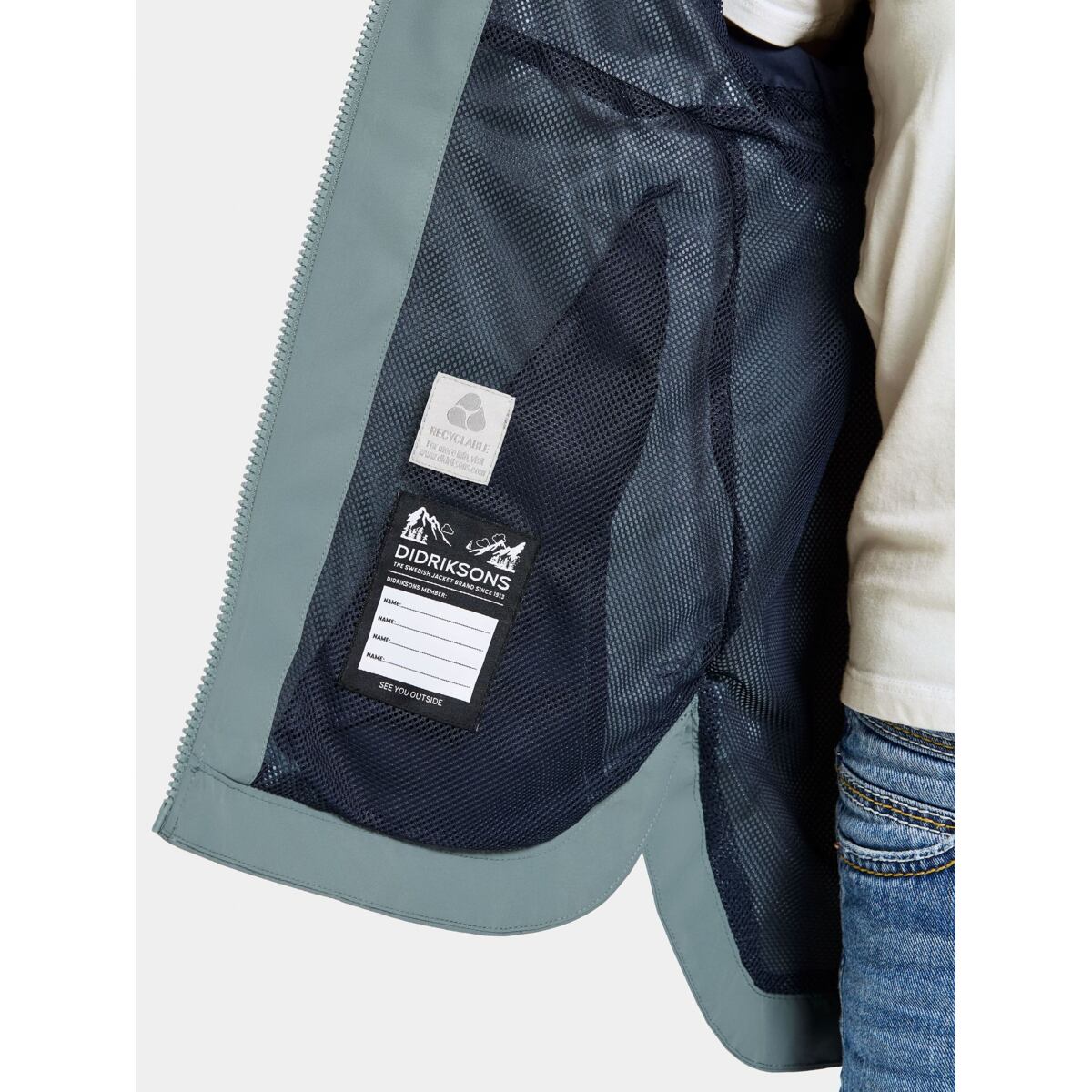 Didriksons Dětská nepromokavá bunda Meliss factory blue - ROSTOUCÍ