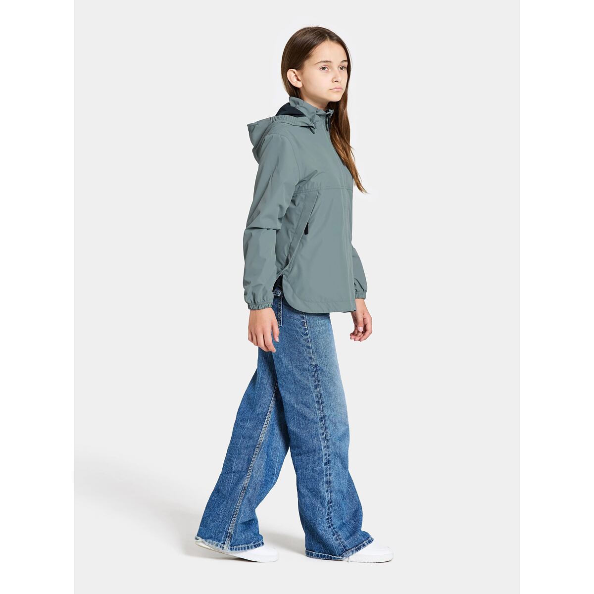 Didriksons Dětská nepromokavá bunda Meliss factory blue - ROSTOUCÍ