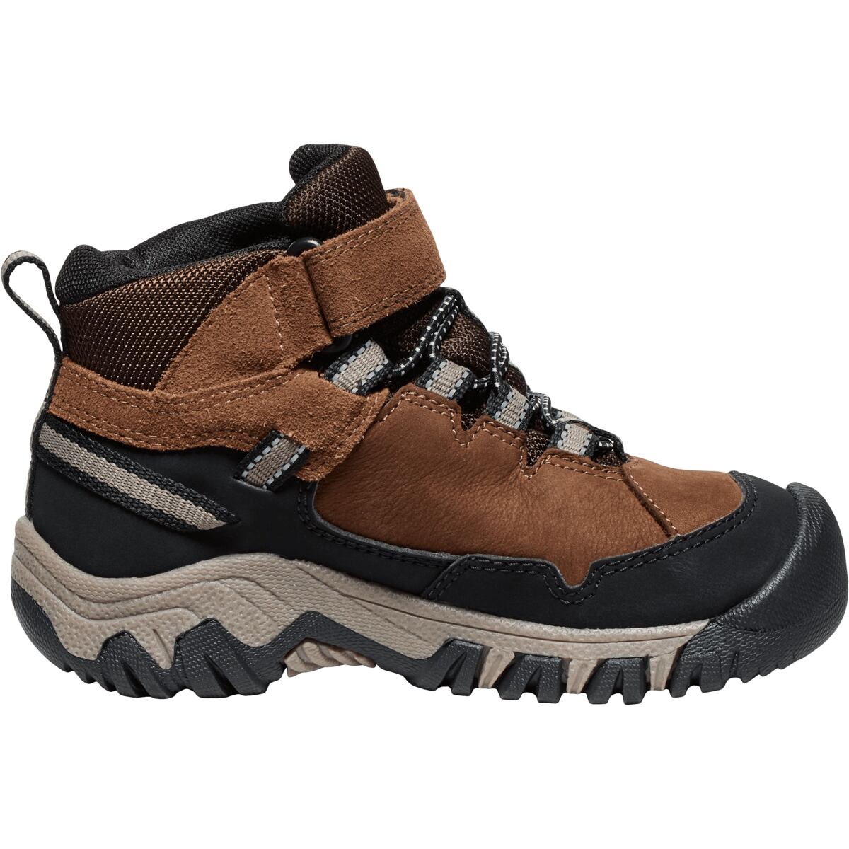 KEEN Dětské boty Targhee IV Mid WP - bison/brindle