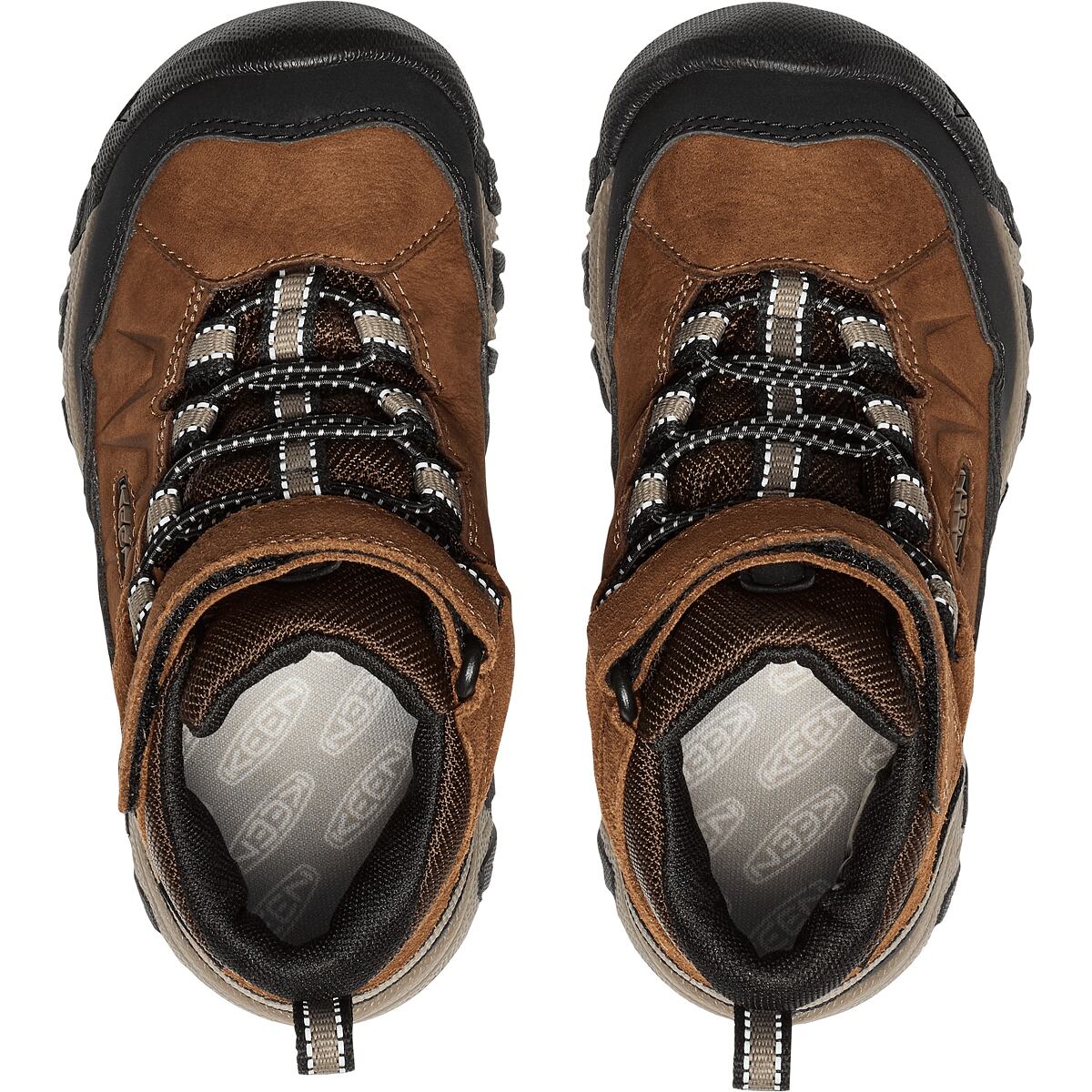 KEEN Dětské boty Targhee IV Mid WP - bison/brindle