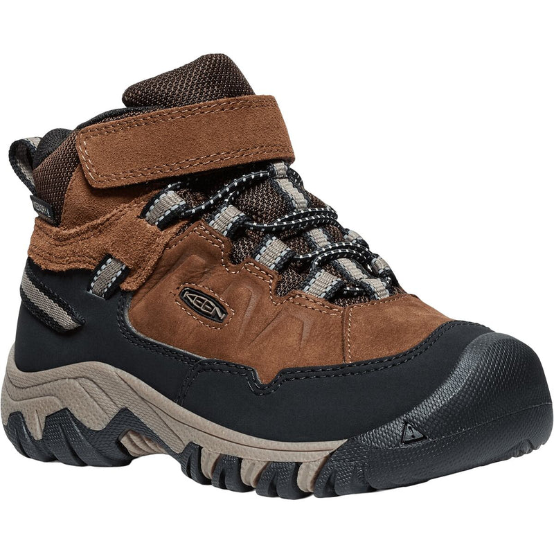 KEEN Dětské boty Targhee IV Mid WP - bison/brindle