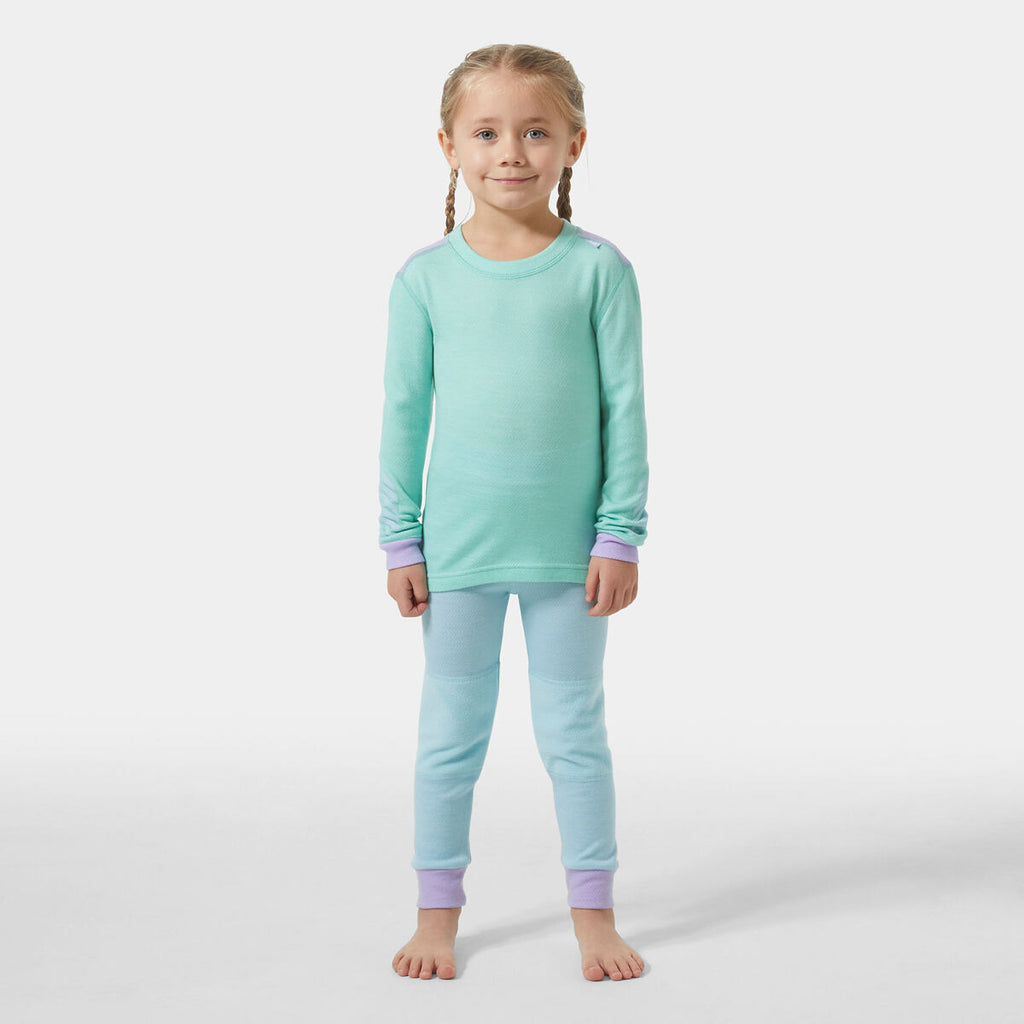Helly Hansen Dětské termoprádlo K Lifa Merino set - lagoon