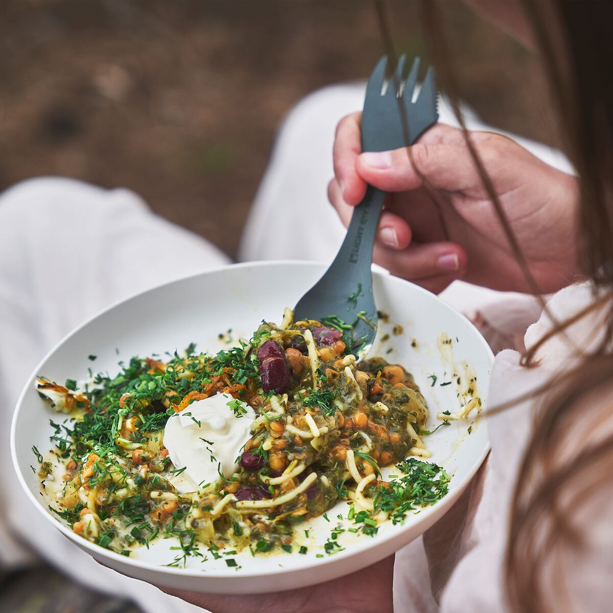 Light my fire Cestovní příbor Swedish Spork original cream