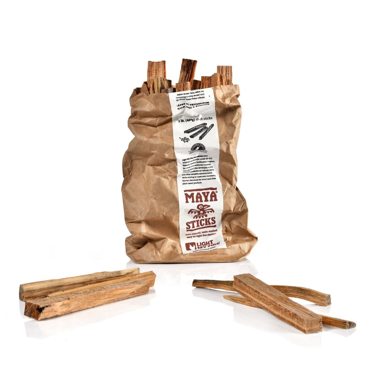 Light my fire Přírodní podpalovač z pryskyřičného dřeva MayaSticks 1lb/450 g