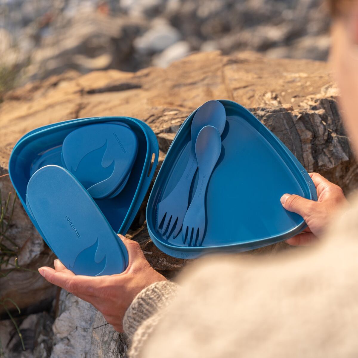 Light my fire Cestovní svačinová sada LunchKit 2.0 dustypink