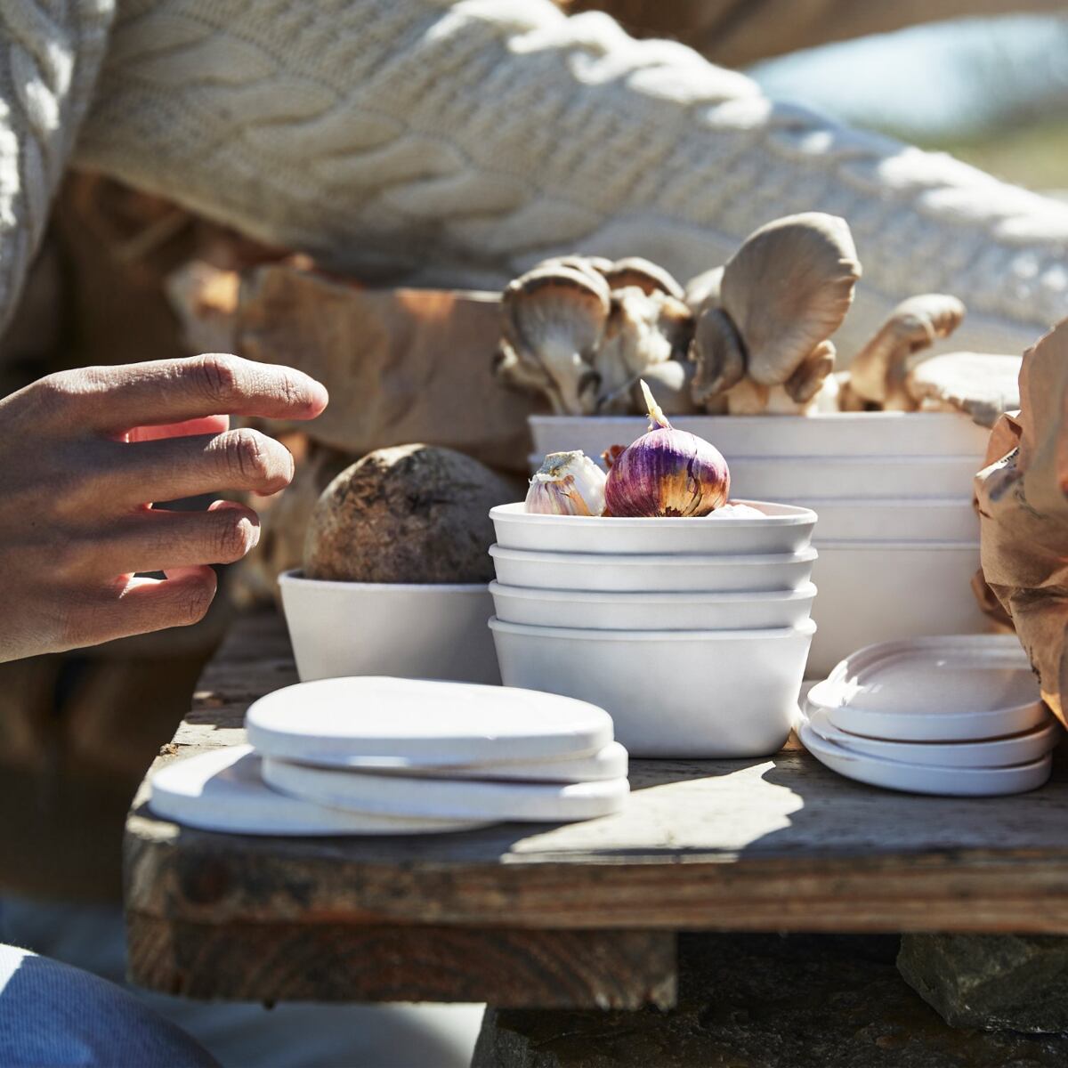 Light my fire Sada dvou krabiček s víčkem SnapBox oval 2-pack sagegreen