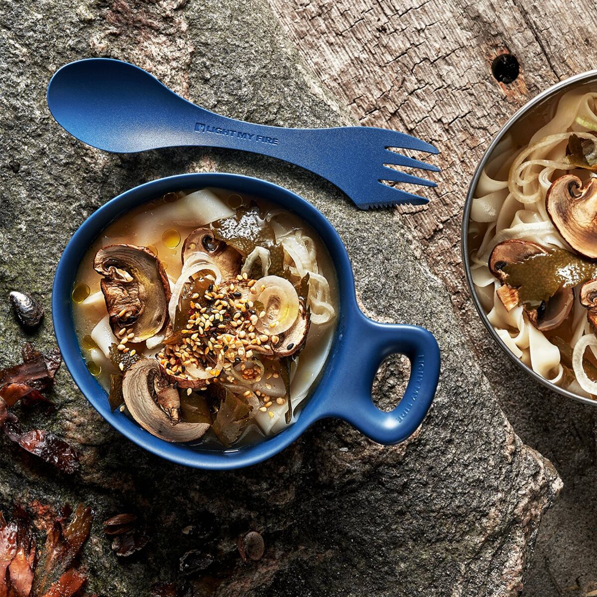 Light my fire Cestovní miska s uchem Swedish Kåsa dustypink