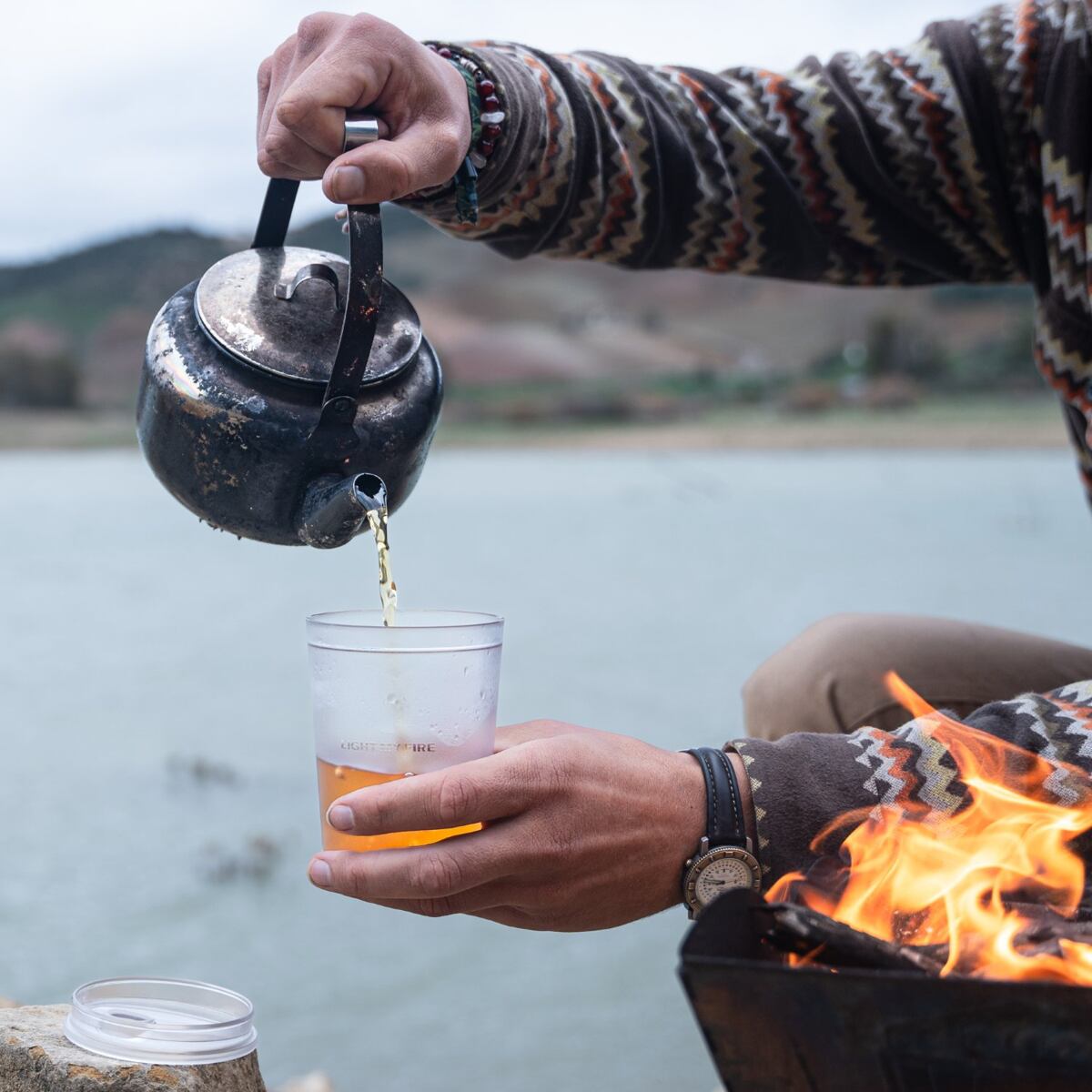 Light my fire Průhledný kelímek s víčkem Tumbler with snap lid short transparent 360 ml