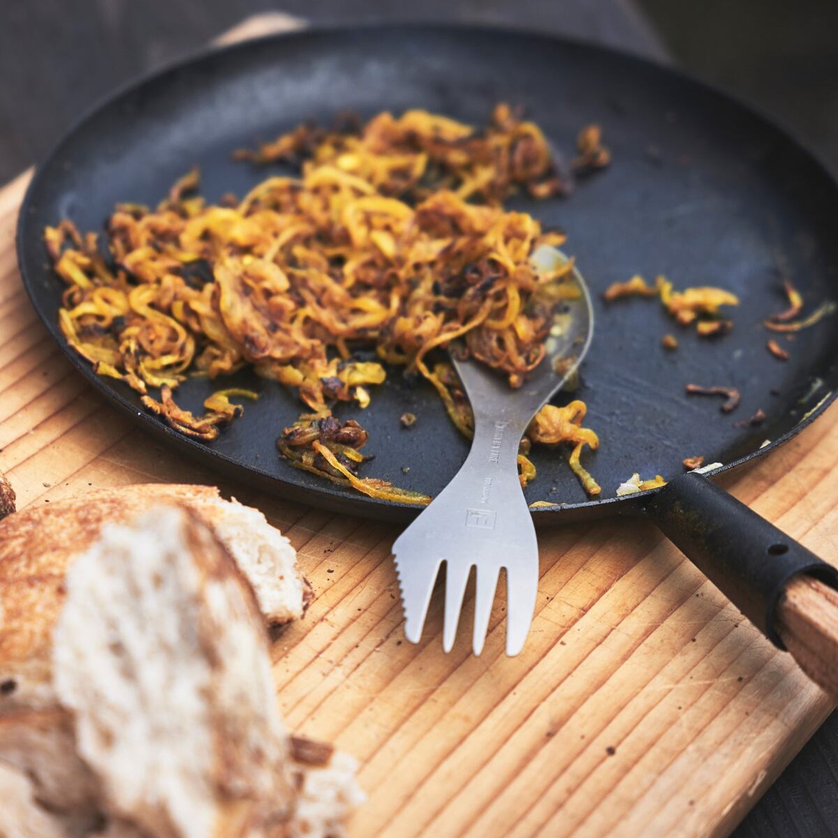 Light my fire Titanový cestovní příbor v merino obalu s brčkem Swedish Spork titanium