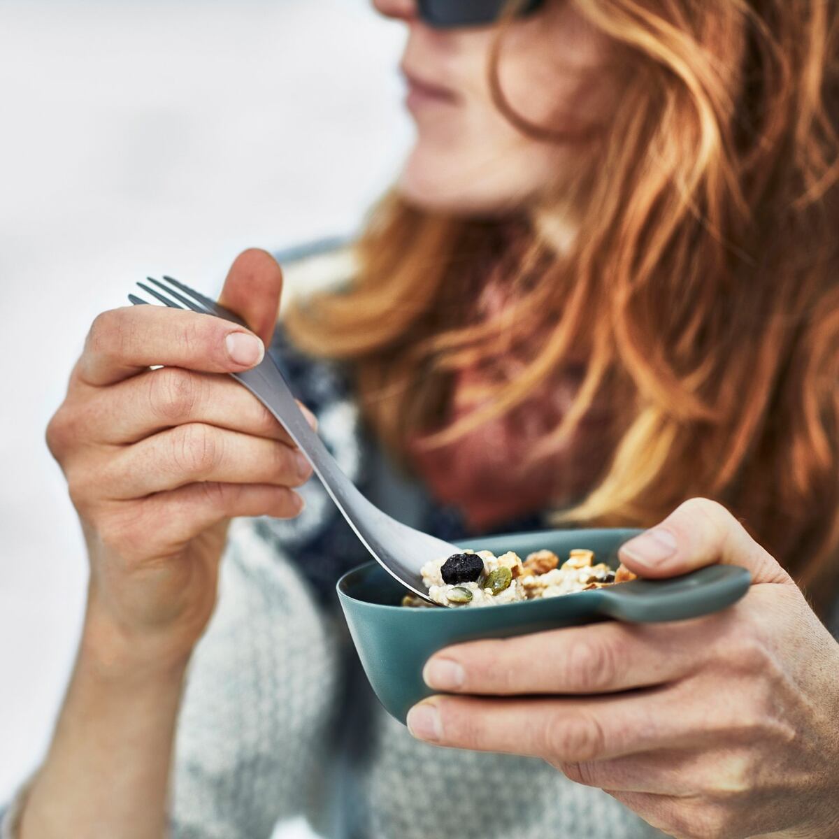 Light my fire Titanový cestovní příbor v merino obalu Swedish Spork titanium