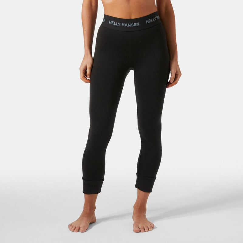 Helly Hansen Dámské fuknční 3/4 legíny s merinem Lifa merino midweight - black