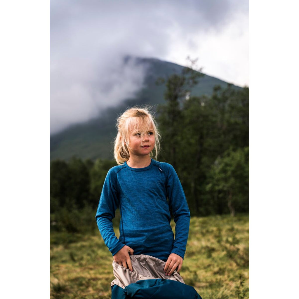 Devold Dětské funkční tričko s merinem Duo active Jr flame s dlouhým rukávem