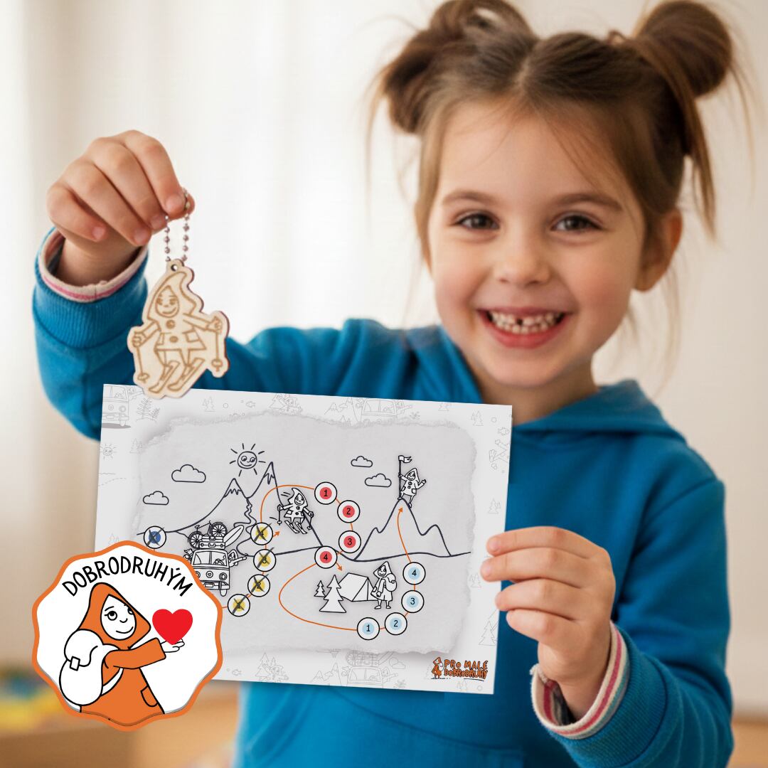 Promaledobrodruhy 4 kroky k DOBROdružství s - sada přívěsků dobrodruhů s úkoly