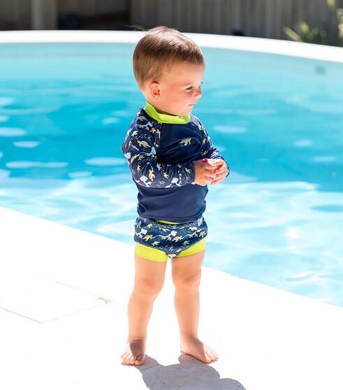 Splash About Dětské UV tričko dlouhý rukáv Turtle Tide