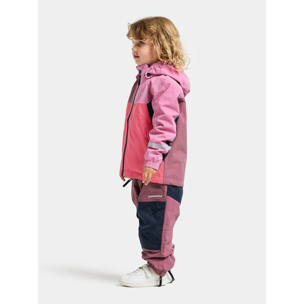 Didriksons Dětská nepromokavá bunda Pilvi heather pink - ROSTOUCÍ