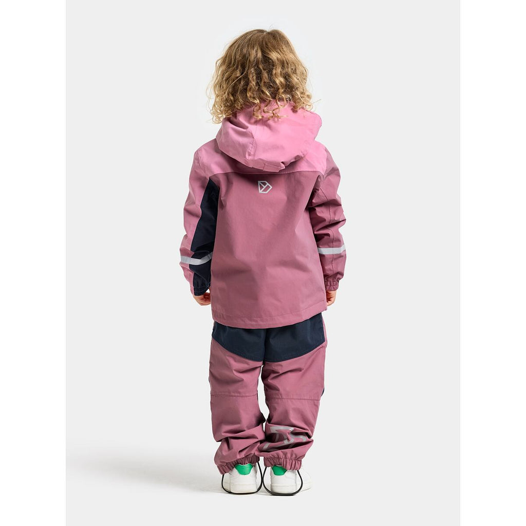 Didriksons Dětská nepromokavá bunda Pilvi heather pink - ROSTOUCÍ