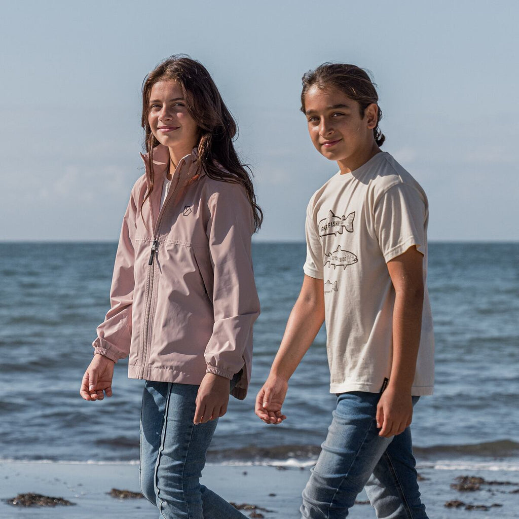 Didriksons Dětská nepromokavá bunda Meliss vintage pink - ROSTOUCÍ