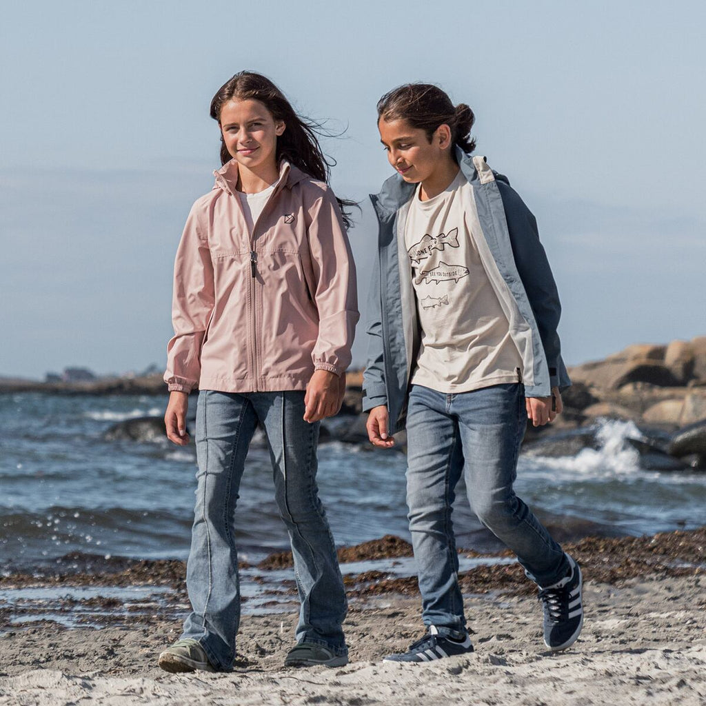 Didriksons Dětská nepromokavá bunda Meliss vintage pink - ROSTOUCÍ