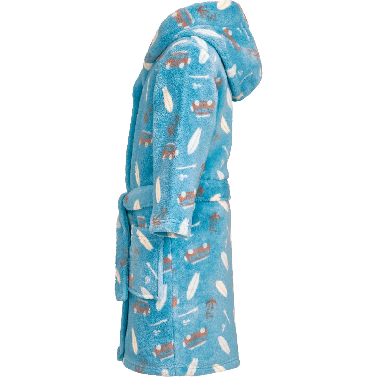 Playshoes Dětský fleecový župan Surfbus - turquoise