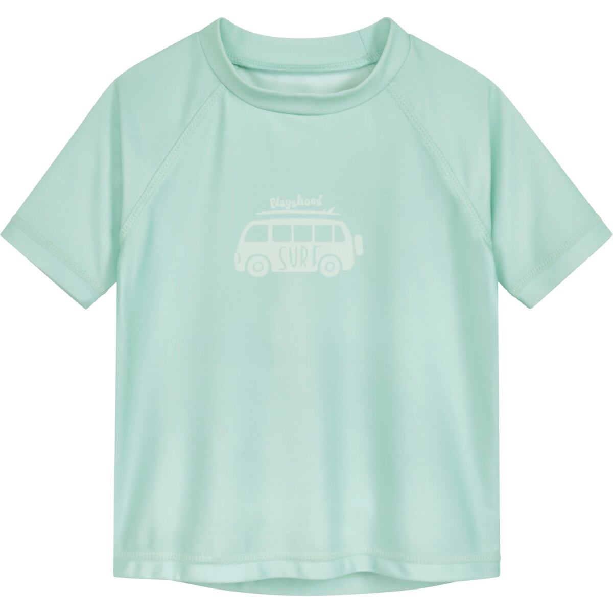 Playshoes Dětské UV tričko Surfbus mint green - krátký rukáv