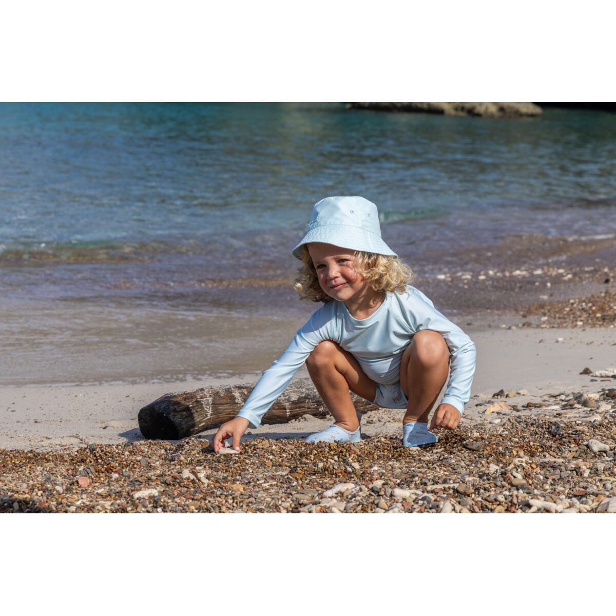 Playshoes Dětské UV tričko Surfbus mint green - dlouhý rukáv