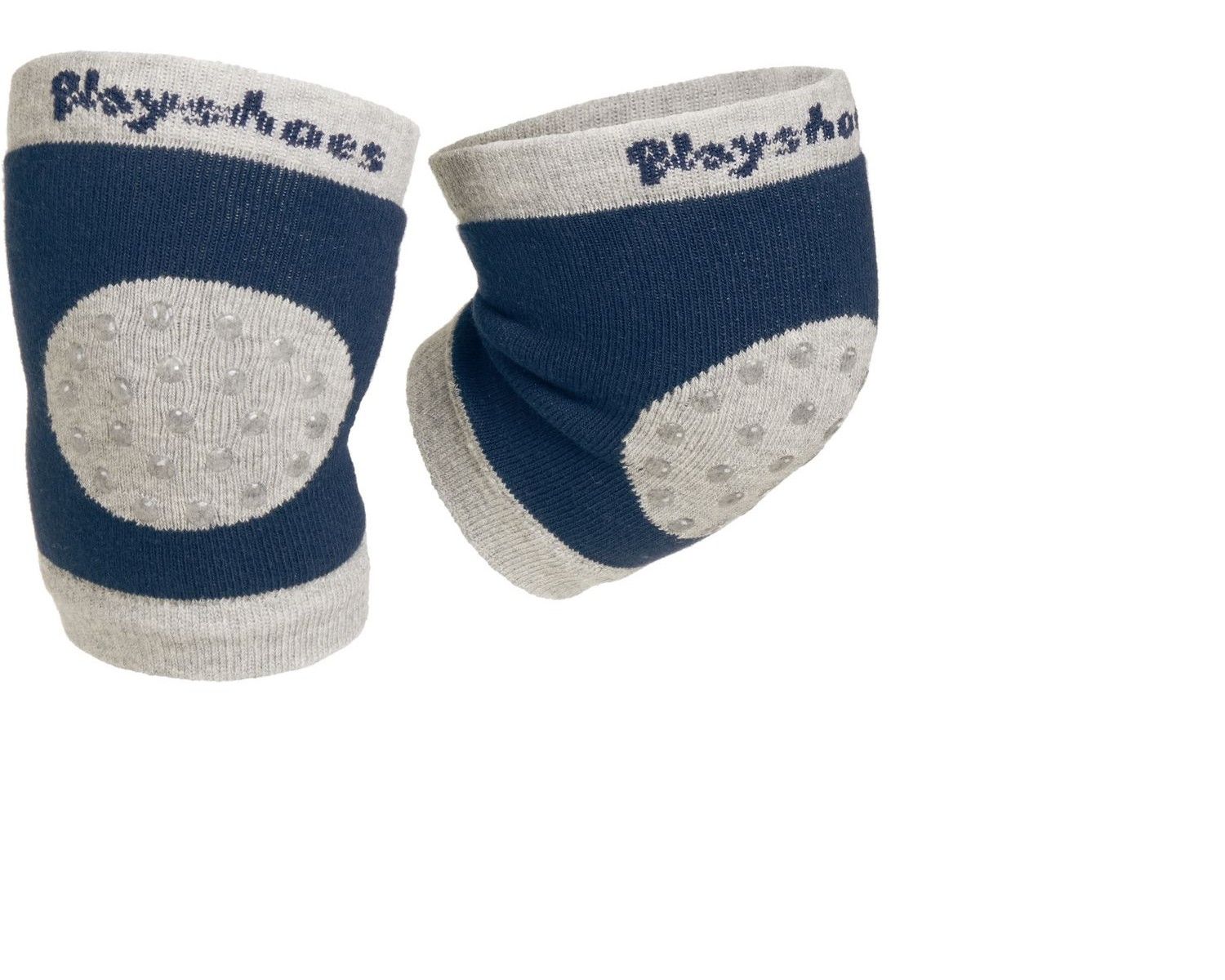 Dětské nákoleníky Playshoes s protiskluzem modro šedé