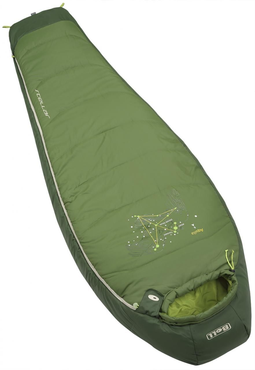 Spací pytel Boll Stellar eucalyptus/forest green - levý (pro praváky)