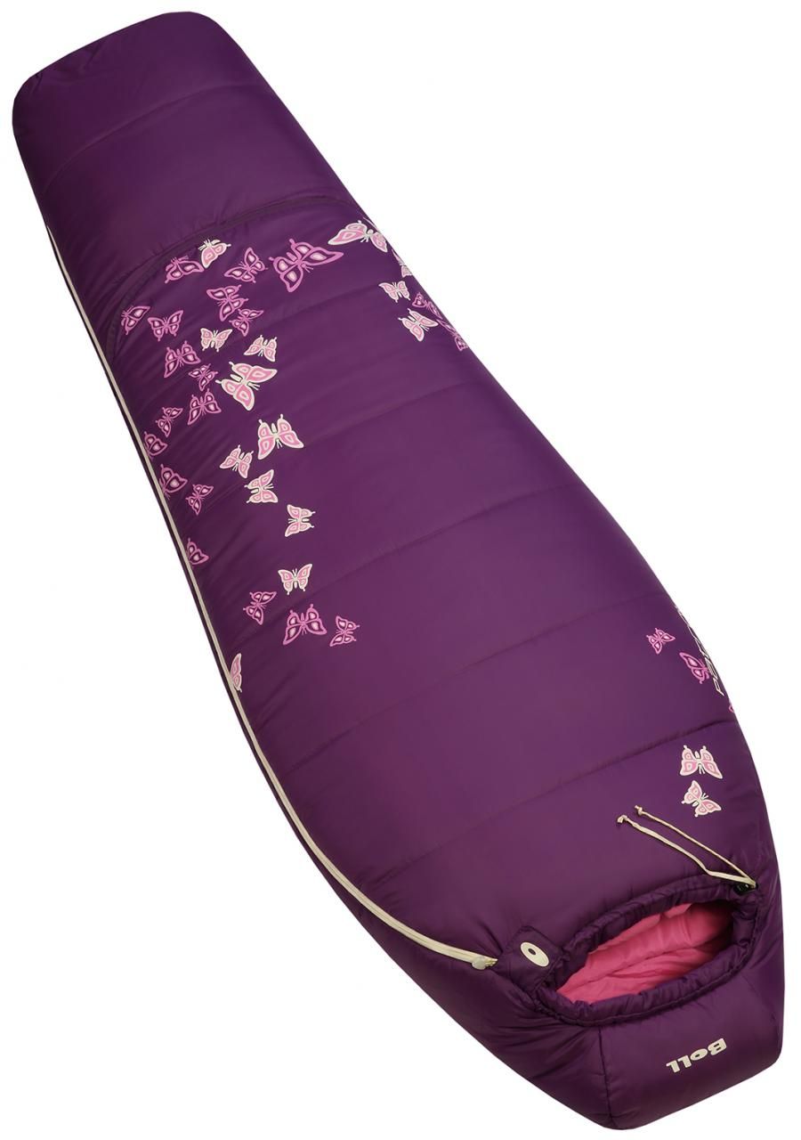 Dětský spací pytel Boll Patrol blueberry ROSTOUCÍ fialový - pravý (pro leváky)