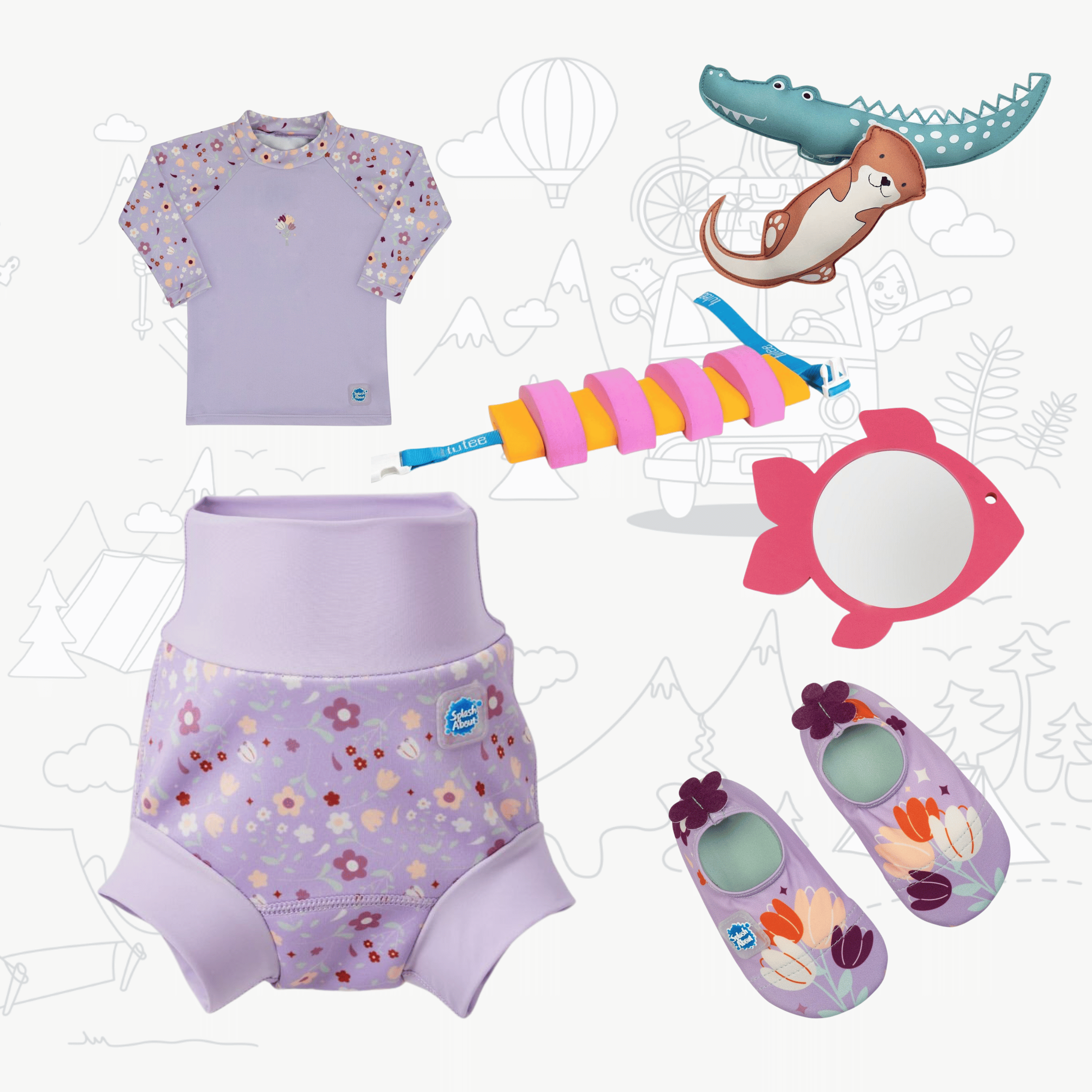 Top výbava pro malé plavce Lilac Spring